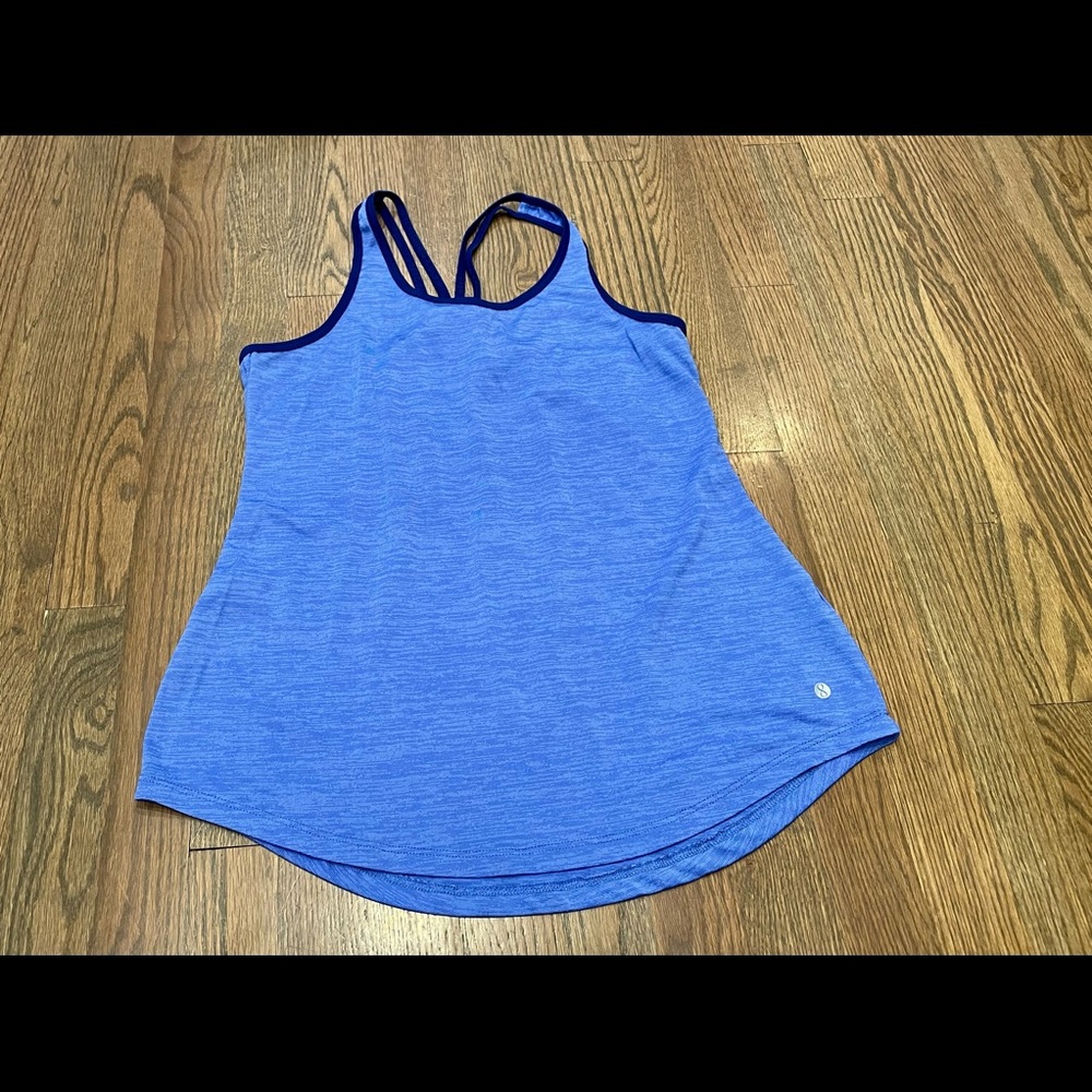 Blue gym shirt